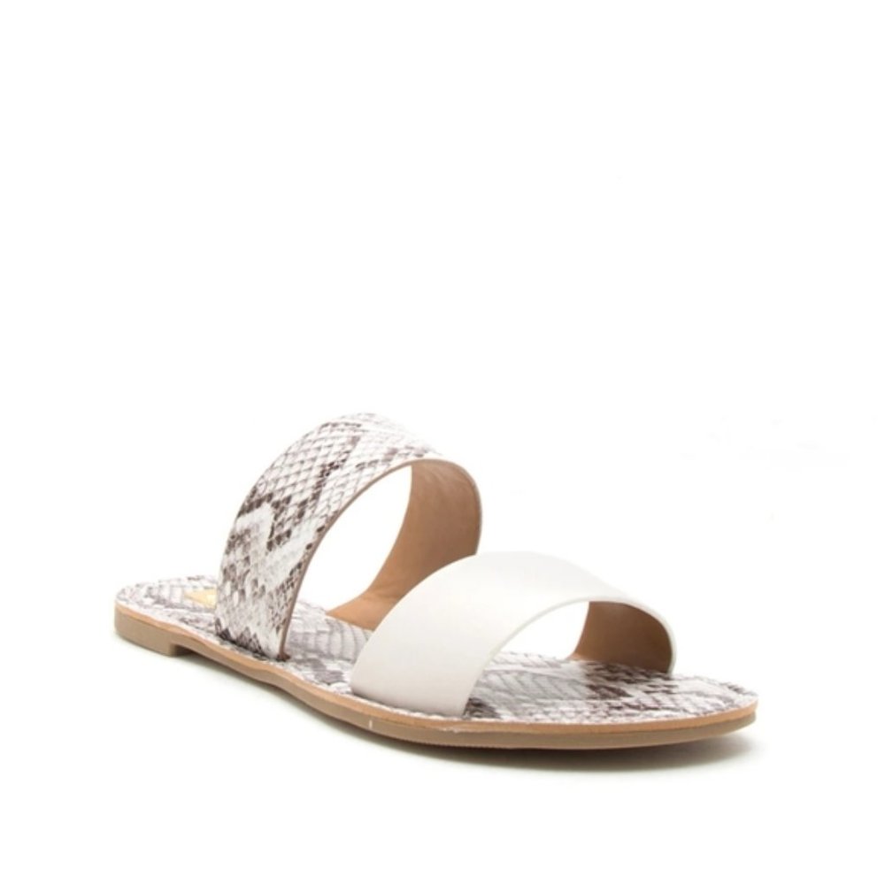 Qupid Snakeskin Sandals